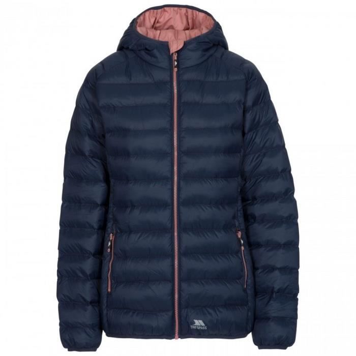 Trespass Doudoune ABIGAIL Femme Bleu marine Cdiscount Pr t