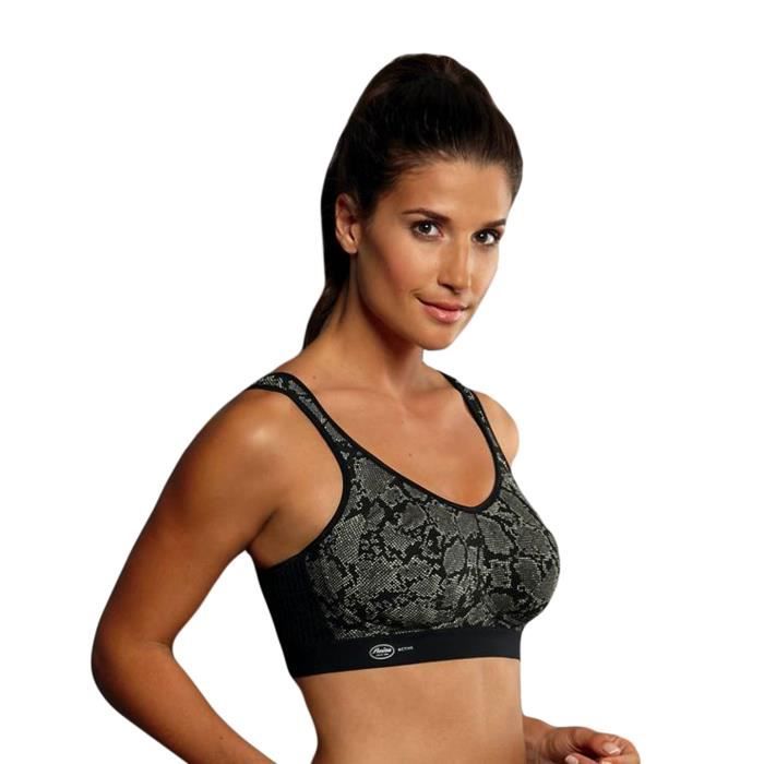Anita Active Soutien-Gorge Sport Sans Armatures Non-Rembourré - Gris 5527