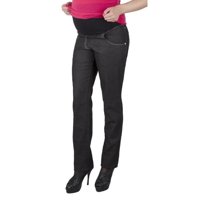 Pantalon Grossesse Denim Brut l Bas & Pantalons Maternité Confortables