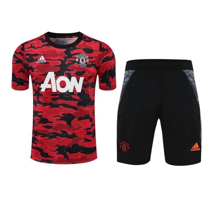 Nouveau Maillot Manchester United 22 Maillot De Foot Homme Ensemble Survetements D Entrainement De Football Cdiscount Sport