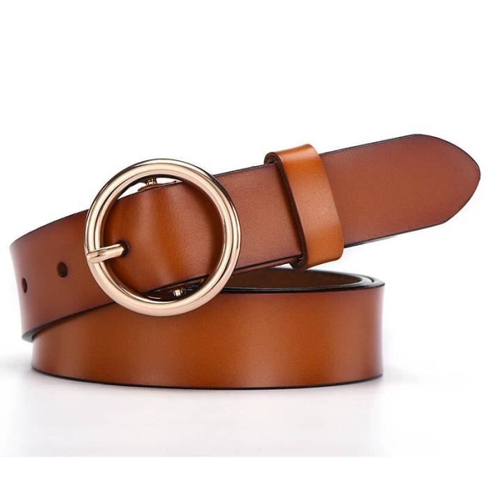 Ceinture à Double œillet, Ceinture En Cuir à Deux Trous, 110 Cm, Ceinture à Rivets à Double Trou, Ceintures Femme Pour Jeans, Pantalons, Style Go | Leroy Merlin