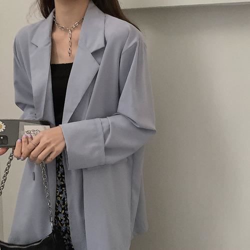 Manteau Blazer ample de Style cor en pour femme Streetwear Chic