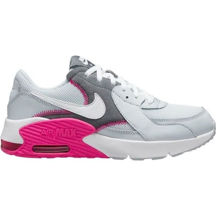 Baskets enfant NIKE AIR MAX EXCEE GS Rose Lacets Synthetique Rose Cdiscount Chaussures