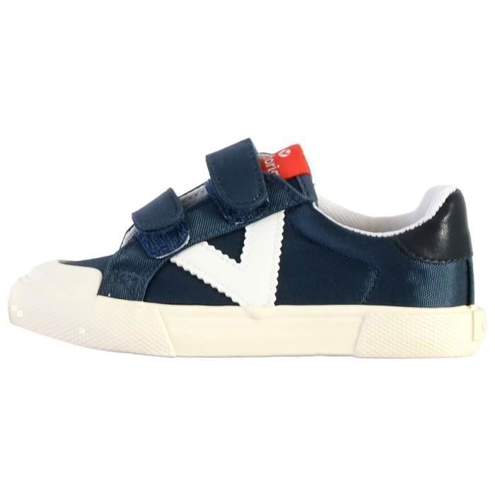 Victoria Basket Basse - VICTORIA - Version basse Enfant - Scratch - Synthétique - Bleu Marine