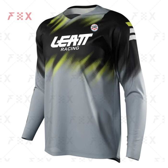 Maillot Manches 3/4 VTT Motocross Descente - Camouflage, Polyester, Unisexe Adulte