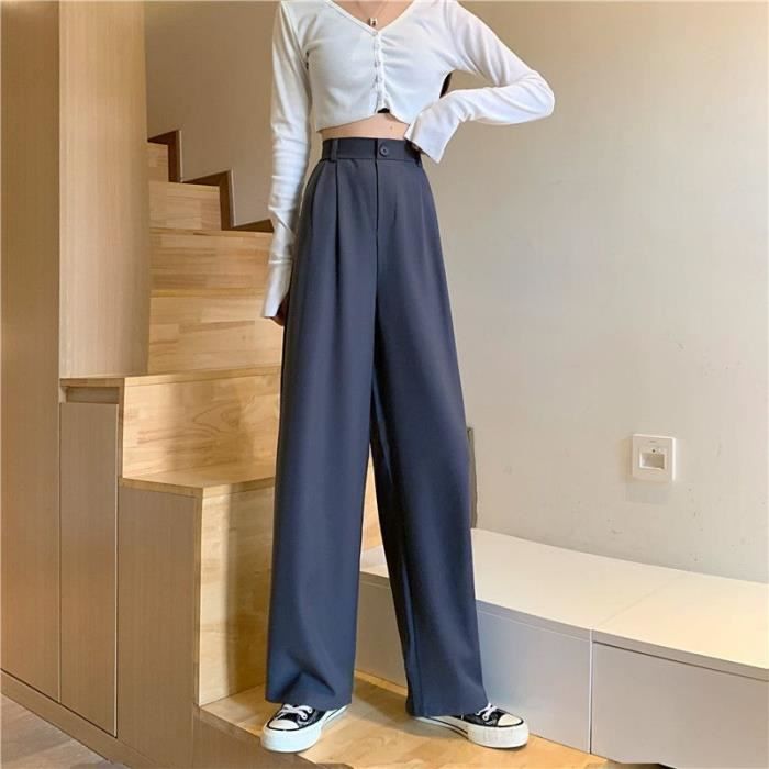 Pantalon classique taille discount haute