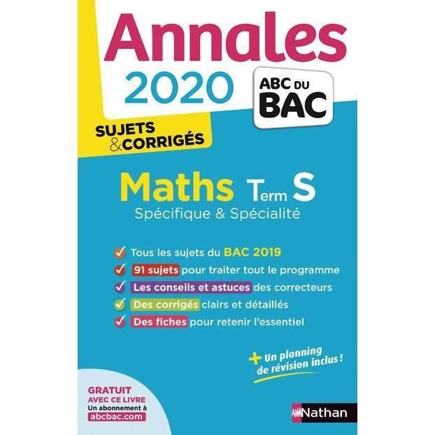 Abc Bac Livre - ANNALES ABC BAC ; SUJETS & CORRIGES T.3 ; mathématiques ...