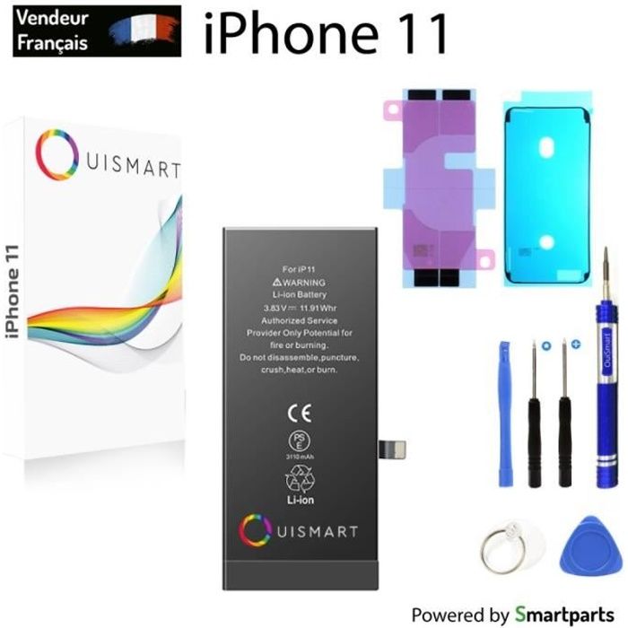 Kit Batterie iPhone 11 : Batterie + Outils + Stickers + Joint