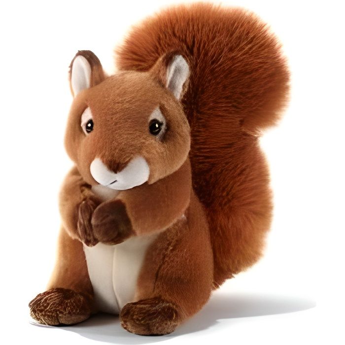 peluche - plush & company - hazely ecureuil assis - 23 cm - marron - pour bébé