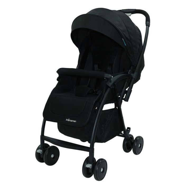 Poussette citadine r versible Pr maman Noir Cdiscount