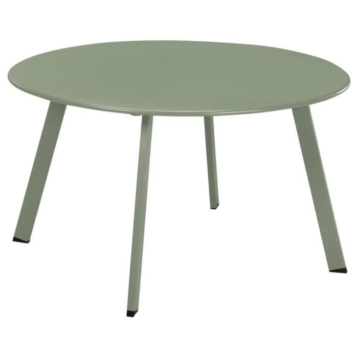 progarden table d'appoint 70x40 cm vert mat 442226