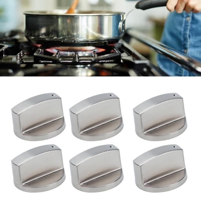 Boutons De Commande Pour Four Et Cuisinière - Lot De 4 (blanc) - Diamètres 6 Et 8 Mm - Remplacement Facile