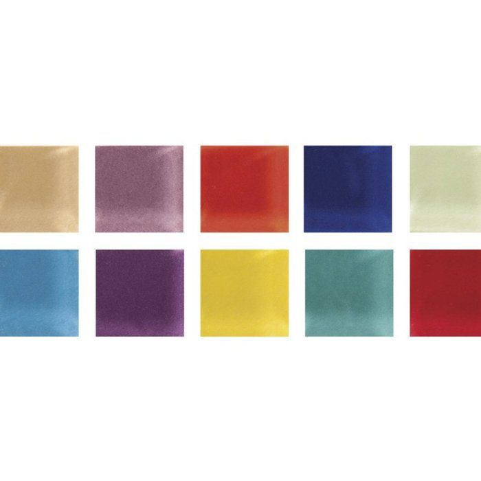 Tesselles Mosaïque Rayher ArtDecor Tons Bleus - 160 Pièces 2x2 Cm Dans Seau 500g Pour Créations Décoratives