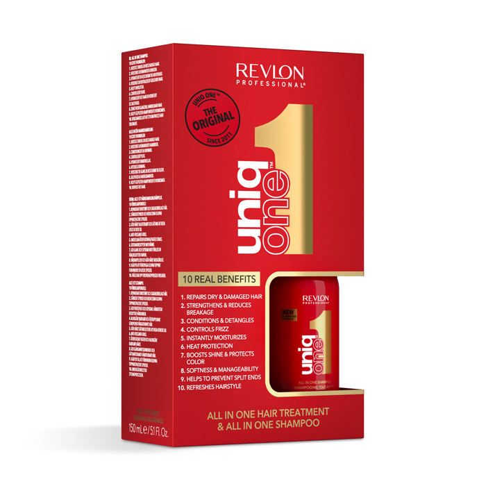 Coffret Spray & Shampoing - REVLON - Uniq One - 250ml - 10 bienfaits - Cheveux doux et brillants