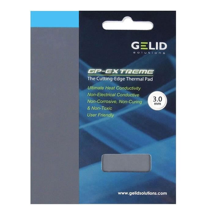 Coussinets Thermiques 12,8 W/mK - Silicone Non Conducteur Pour Refroidissement PC, GPU, SSD, 120x120x2,5 Mm - 10