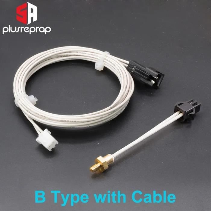 Imprimante 3D pièces 1 M/2 M HT-NTC100K thermistance capteur de température pour Filament haute température 350 degrés NTC100K 7 Imprimante 3D pièces 1 M/2 M HT-NTC100K thermistance capteur de température pour Filament haute température 350 degrés NTC100K 7