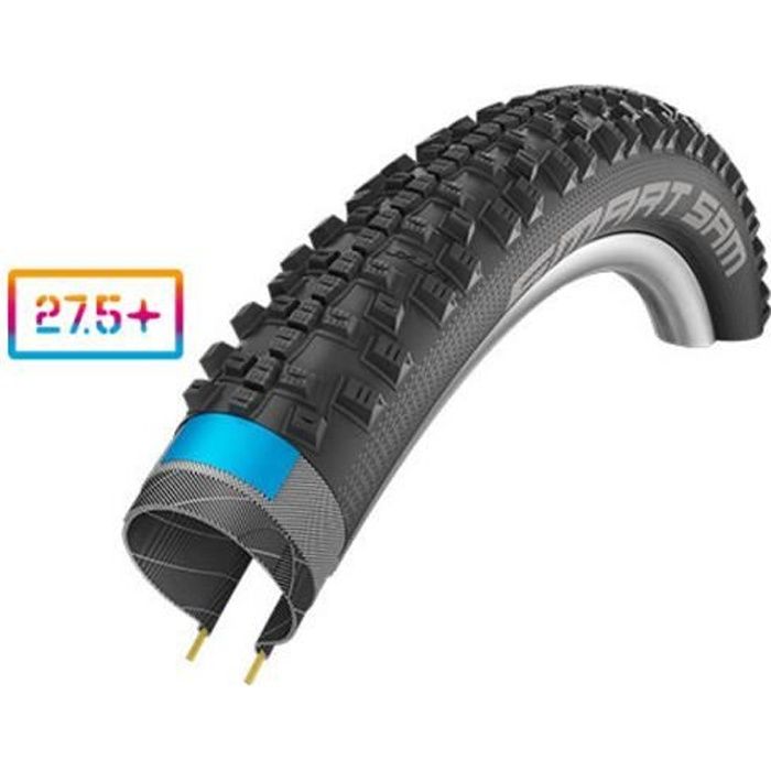 Pneu vélo - VTT - SCHWALBE - SMART SAM DD HS476 PERFORMANCE LINE - 27.5x2.60 (65-584) - Noir - TUBETYPE