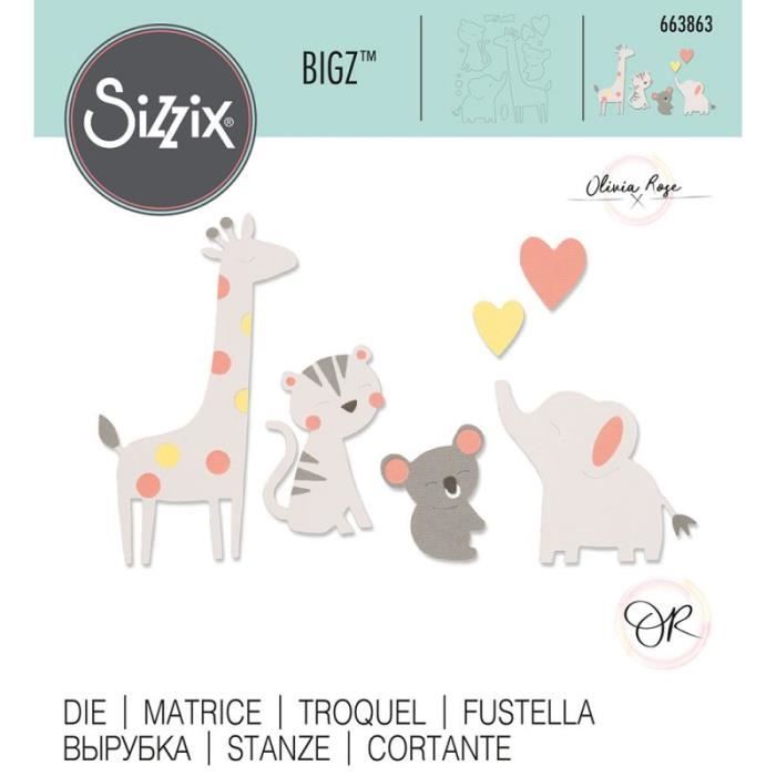 Die/Matrice de découpe Bigz 'Sizzix' Les amis du zoo