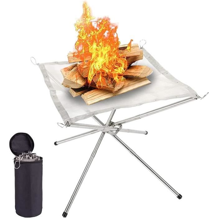 Ledeak Brasero Portable pour Extérieur, Grille Barbecue Chauffage