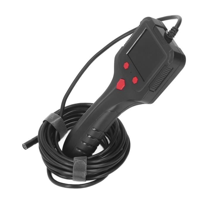 Endoscope Numérique HD 1080p Double Objectif - Écran IPS 4.3" 5m Semi-Rigide, IP67, 8 LED, Pour Inspection Voiture Canalisation Maison