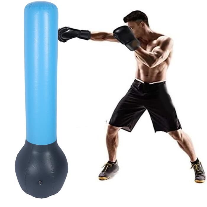 Sacco Da Boxe Gonfiabile 160 Cm | Per Kickboxing, Muay Thai, Fitness | Base Stabile In PVC - Foto 12