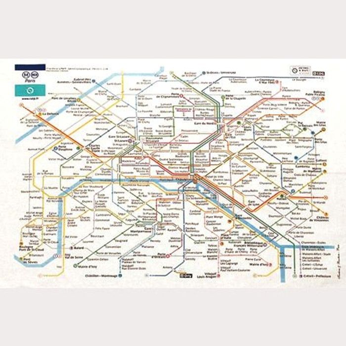 Torchon De Cuisine Ratp Plan De Paris Cdiscount Maison