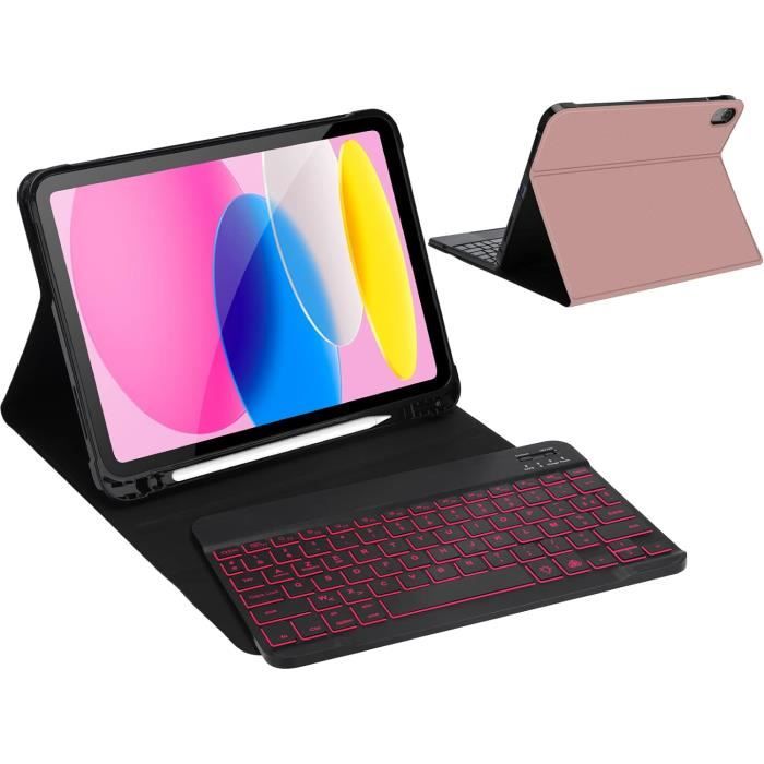 Nuflaz Clavier pour iPad 10 EME Génération (2022) & iPad 11 Pouces (A16 2025), Étui Clavier Nuflaz Clavier pour iPad 10 EME Génération (2022) & iPad 11 Pouces (A16 2025), Étui Clavier