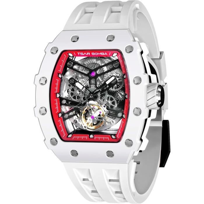 Montre Homme Tsar Bomba Automatique Squelette - Boîtier Saphir - Luxe Et Mécanisme Apparent