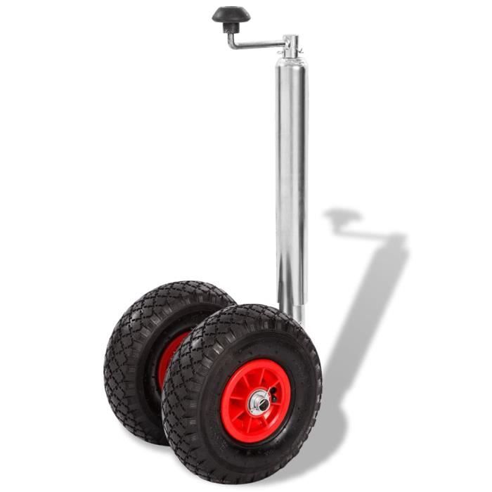 Chariot à Plateforme Pliable PROREGAL BIG Rhino 300 Kg - 78x60 Cm, Pneus 20 Cm, Freins - Pour Entrepôt, Déménagement