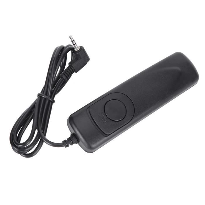 vhbw Câble de déclenchement à Distance Compatible avec Panasonic DC-GH5, DMC-FZ10 Appareil Photo, Reflex - Câble de Connexion spiralé, 110 cm