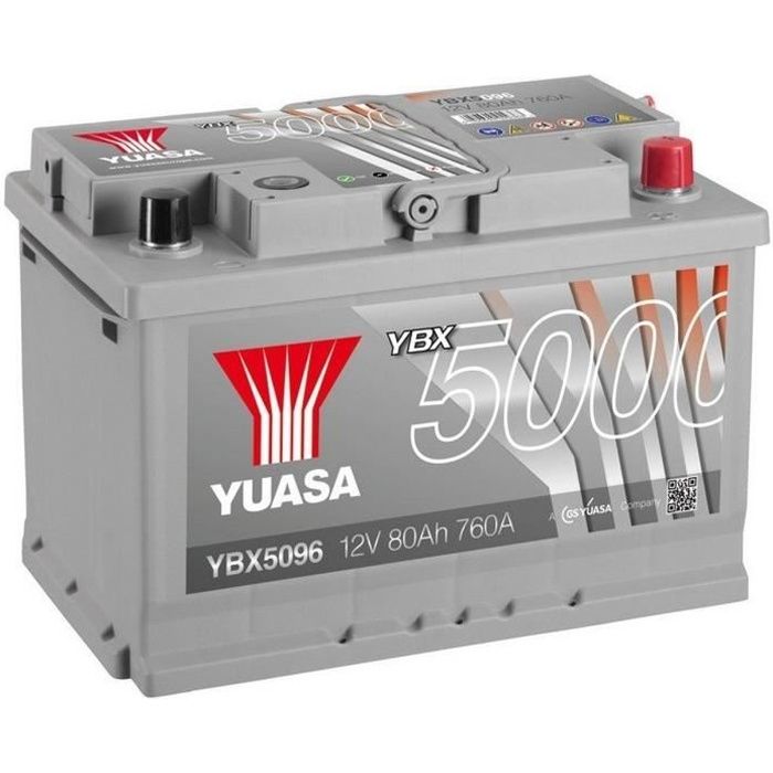 YUASA Silver High Performance Batterie Auto 12V 80Ah 760A