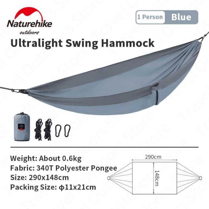 Oreiller De Camping Hamac Gear Ultraléger En Duvet – Gris – 85g