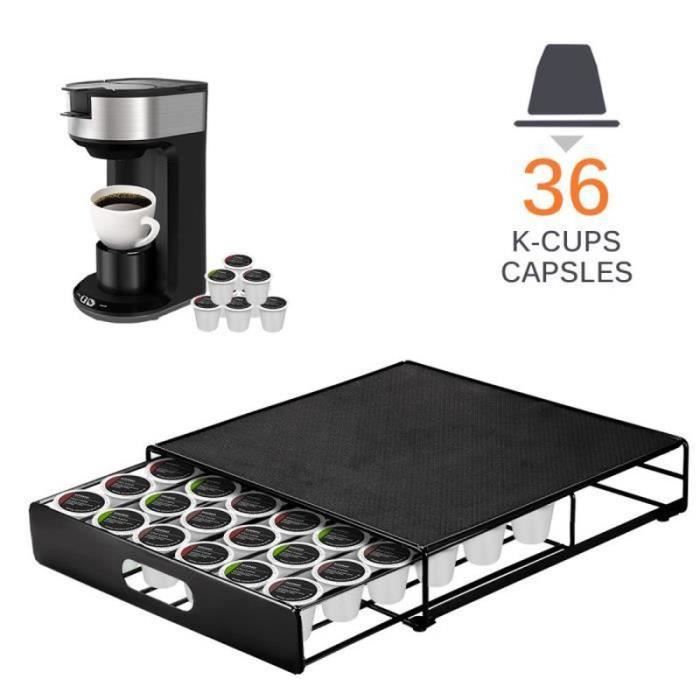 VITA PERFETTA Boîte à Capsules De Café Métallique - Porte Dosettes 18 X 8 Cm - Conservation Parfaite