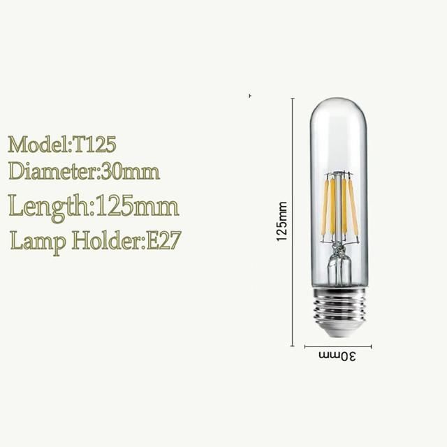 Ampoule,T1256w2700KAmpoule LED E27, rétro Edison, vintage, Filament