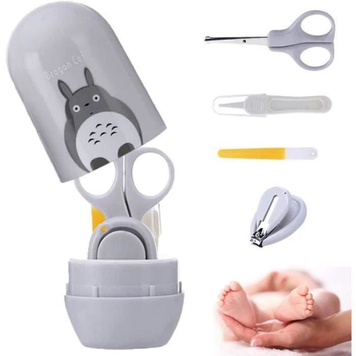 Dx Bebe Soins Des Ongles Set Manucure Bebe Kit 4 En 1 Avec Etui Portable Safety Stainless Steel Kit Soins Des Ongles Gris Cdiscount Electromenager