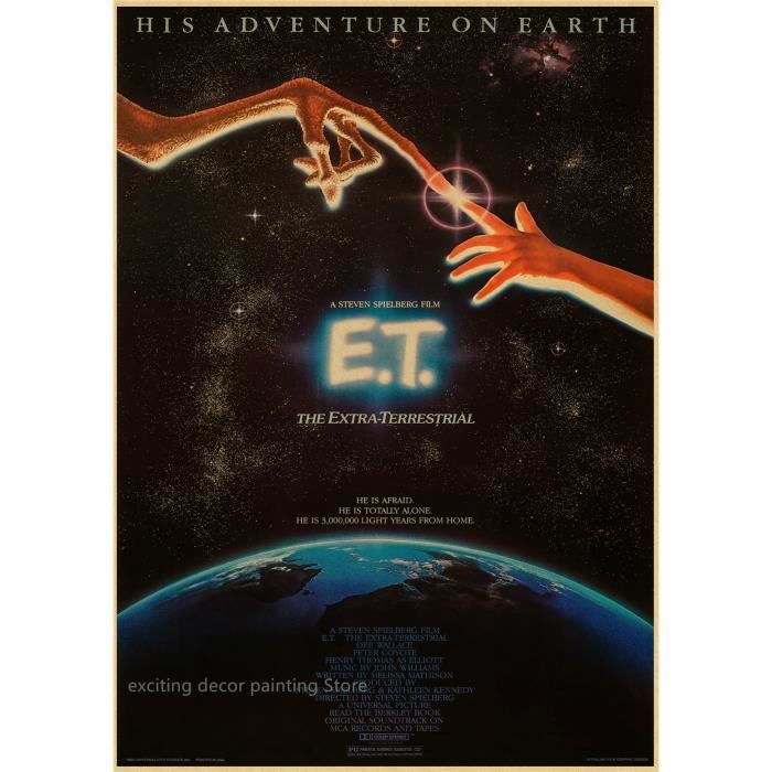 Affiche Ancienne De Film Extraterrestre - Reproduction Neuve Format A3/A2/A1, Style Rétro Cinéma