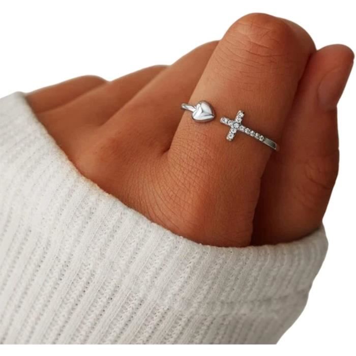 36 bagues smiley avec présentoir en forme de coeur