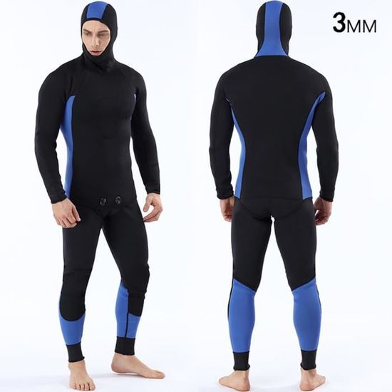Combinaison de plongée en néoprène de 3 mm sans manches unisexe surf  natation vêtements de plongée en apnée (hommes gris M)-REN - Cdiscount Sport