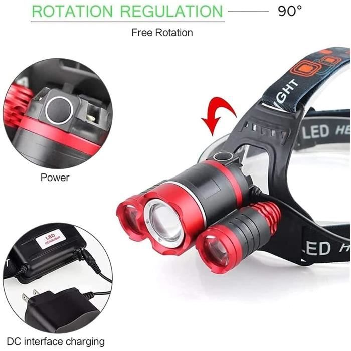 Led Chapeau Bri Capteur De Lumière Phare Pêche Charge Usb Clip Cap