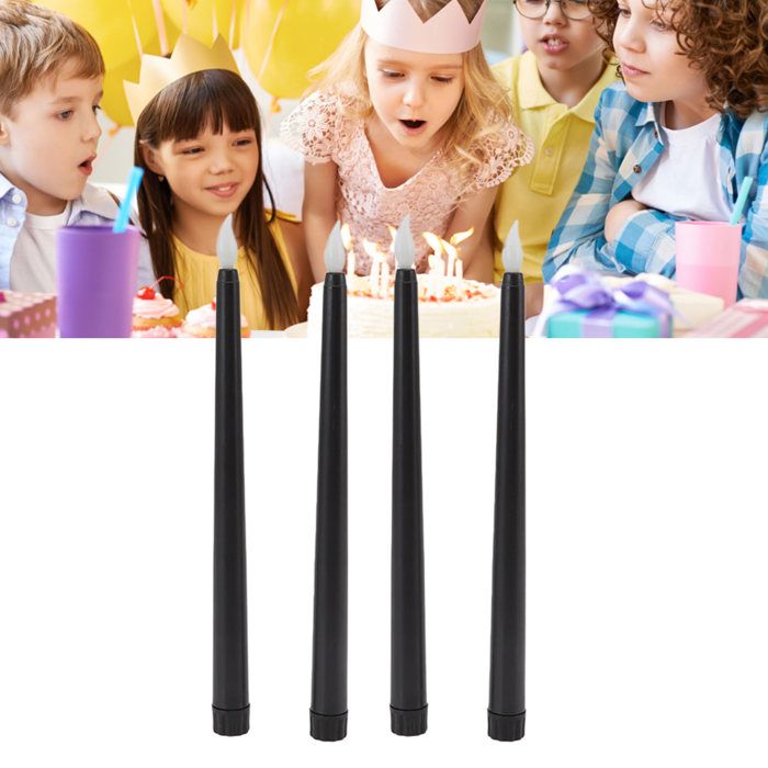 12 Pièces Bougies à LED Réalistes Bougie Jaune Scintillant Bougies