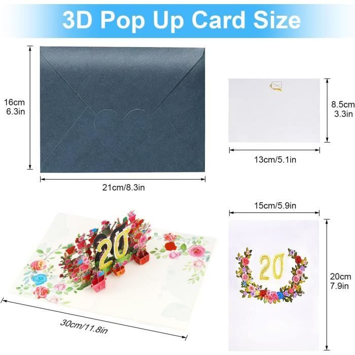 Carte pop-up Lilo et Stitch Joyeux anniversaire, carte pop-up