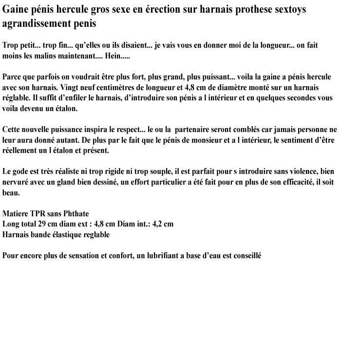 Gaine pénis hercule gros sexe en érection sur harnais prothese sextoys ... wallpaper 5