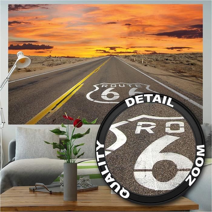 Affiche Route 66 Décoration Murale Route De L‘Amérique Chicago ...