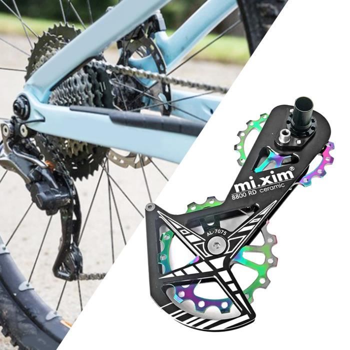 Poulie De Dérailleur Arrière 11T/13T En Alliage D'aluminium Durable Bering Pour VTT, Vélo De Route, Dérailleur Arrière, Poulie De Guidage (11T-Noir