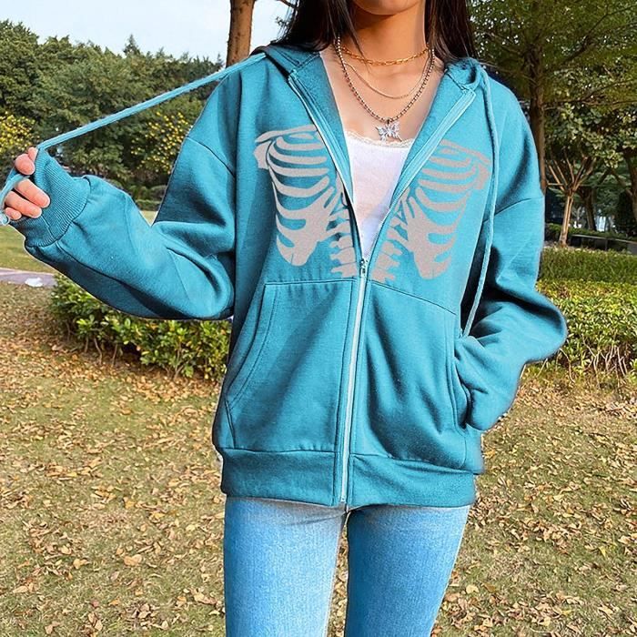 Sweat Femme Zipp Hoodies Casual Sweats Capuche Chaud Sweatshirt