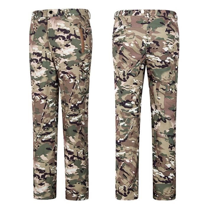 Pantalon de Ski Homme Militaire Double Polaire Impermeable Coupe Vent Cdiscount Sport