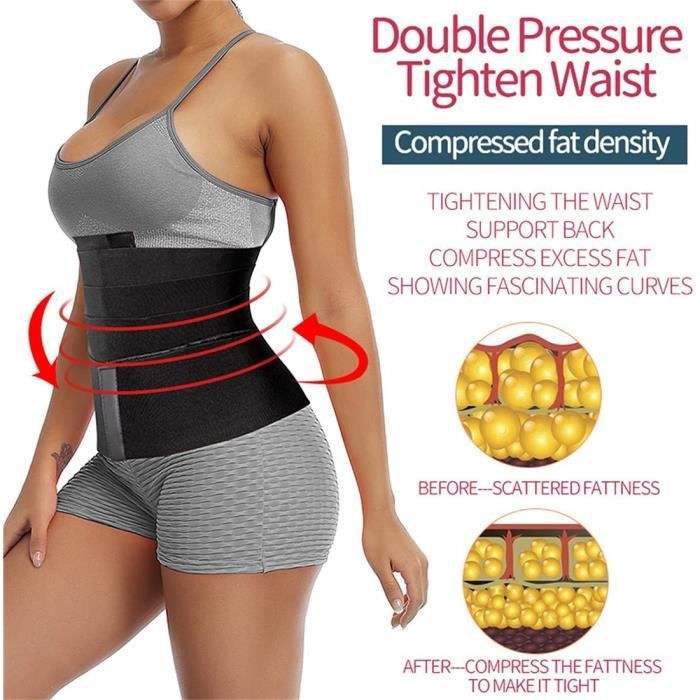 Snatch Me Up Bandage enveloppant, ceinture abdominale ajustable pour femme, Ceinture de compression pour le ventre