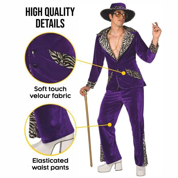 Smiffys Ensemble d'Accessoires de Costume Adulte Icône Rock des Années 80