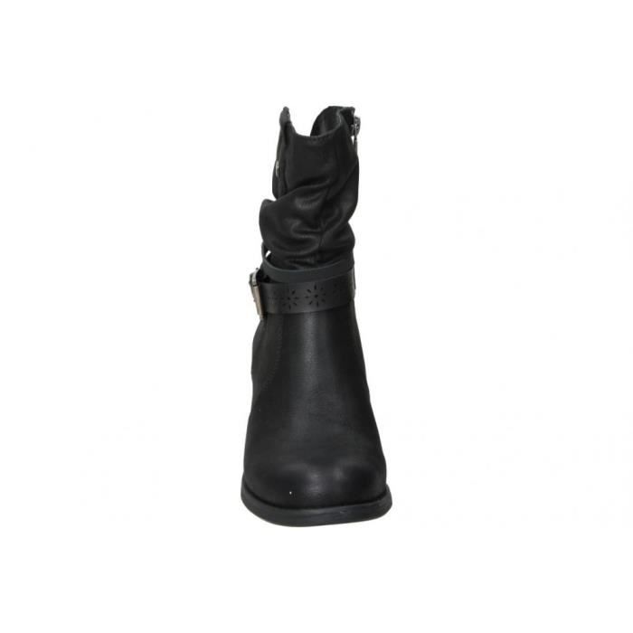Bottines MTNG Mustang 52764 pour femme Noir Noir Cdiscount Chaussures