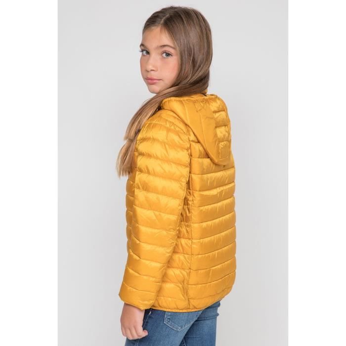 Doudoune Fille SHELTER Jaune moutarde Cdiscount Pr t Porter